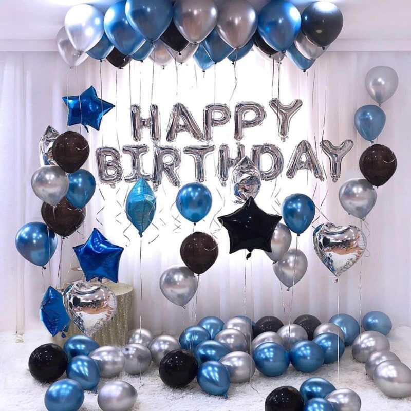 Party Propz Happy Birthday Balloons Decoration Kit Set Items Combo with